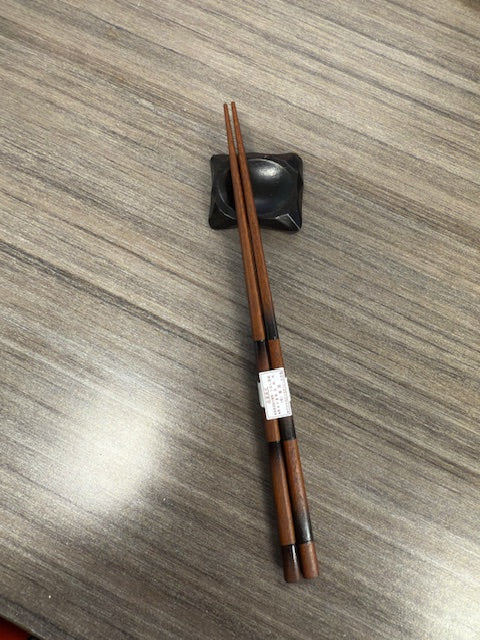 JAPANESE WOOD CHOPSTICK WITH REST - ASSORTED