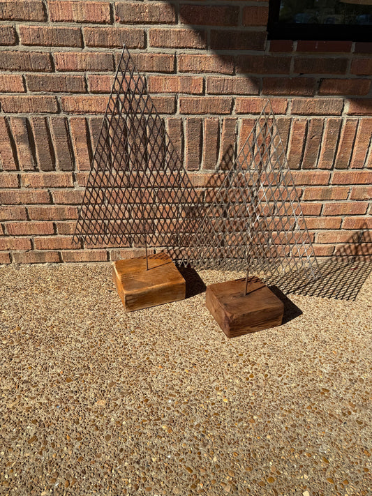 LOCALLY MADE BY JINGO WORKS - METAL MESH CHRISTMAS TREES - ASSORTED