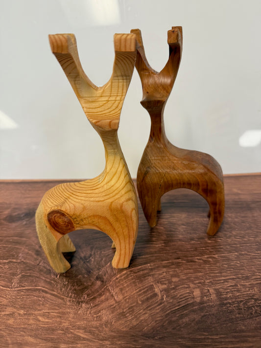 LOCALLY MADE BY JINGO WORKS - HANDMADE WOOD REINDEER