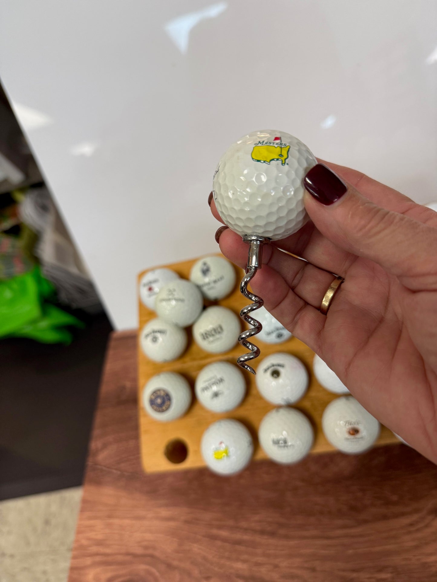 LOCALLY MADE BY JINGO WORKS - GOLF BALL CORK SCREW