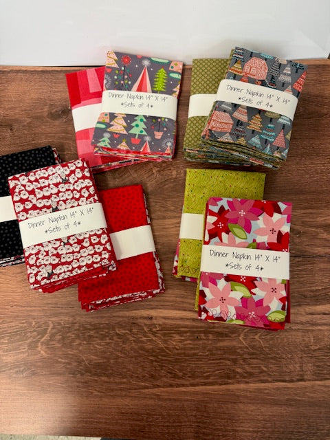 TA-DAH DESIGN 14X14 NAPKINS - CHRISTMAS - SET OF 4