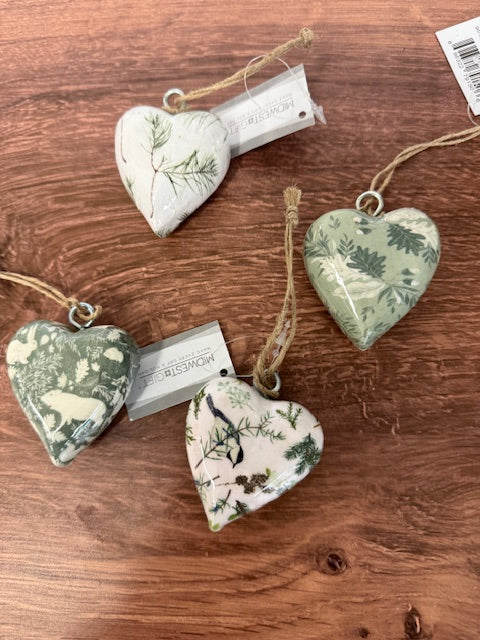 MINI HEART ORNAMENTS - ASSORTED