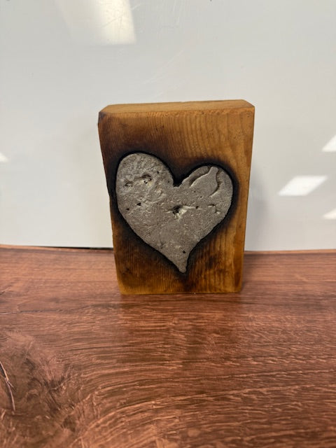 LOCALLY MADE BY JINGO WORKS - WOOD BLOCK METAL ARTWORK - ASSORTED