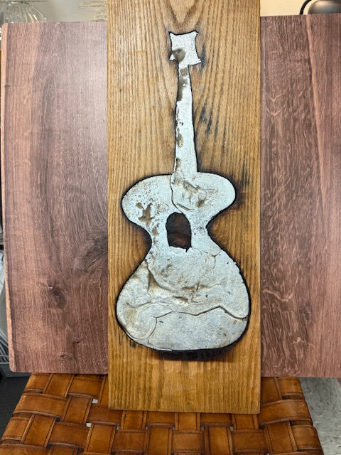 LOCALLY MADE BY JINGO WORKS - WOOD BLOCK METAL ARTWORK - ASSORTED