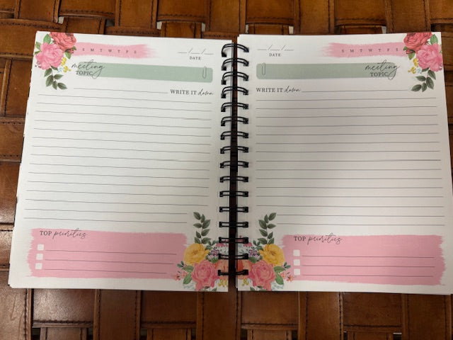 MEETINGS NOTEBOOK JOURNAL