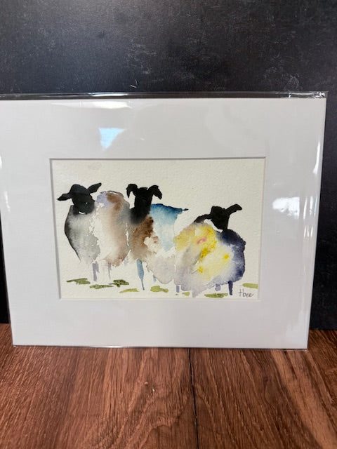 ORIGINAL WATERCOLORS BY THEO BEE - MATTED 8x10