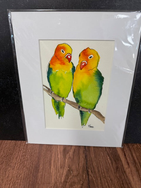 ORIGINAL WATERCOLORS BY THEO BEE - MATTED 8x10