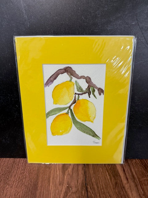 ORIGINAL WATERCOLORS BY THEO BEE - MATTED 8x10