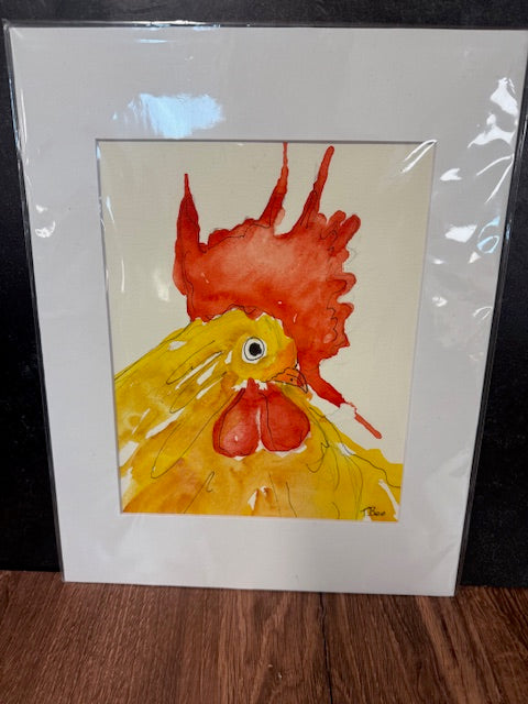 ORIGINAL WATERCOLORS BY THEO BEE - MATTED 11x14