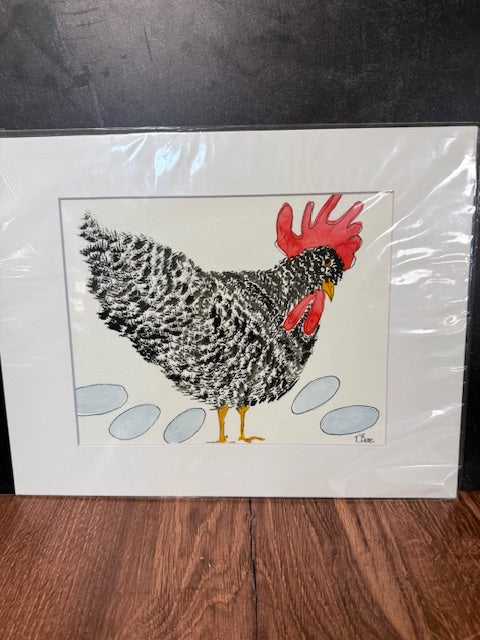 ORIGINAL WATERCOLORS BY THEO BEE - MATTED 8x10