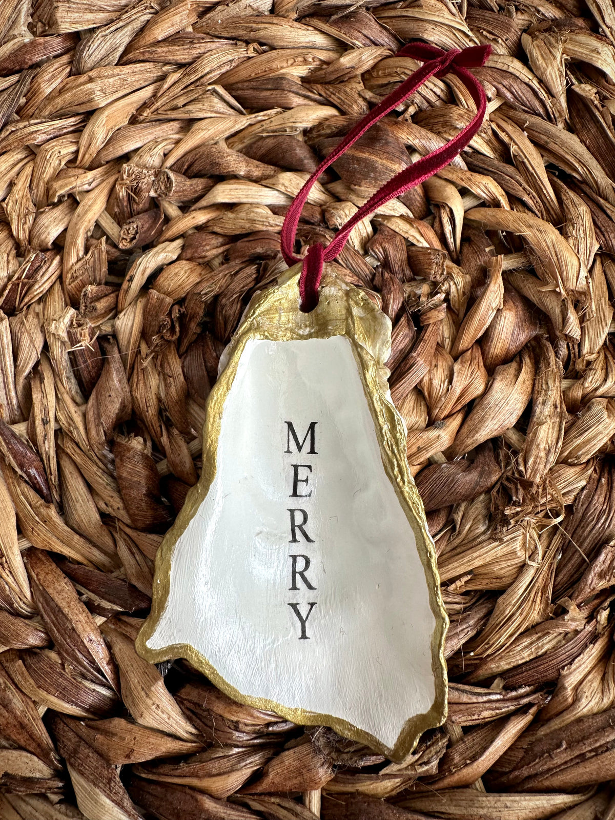 SHELLS + SALT - HANDCRAFTED OYSTER SHELL ORNAMENTS - ASSORTED