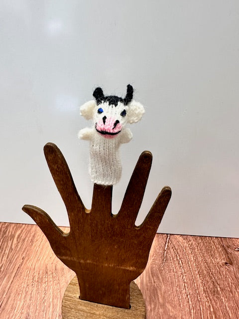 HAND KNIT ANIMAL FINGER PUPPETS FROM PERU - ASSORTED