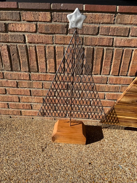LOCALLY MADE BY JINGO WORKS - METAL MESH CHRISTMAS TREES - ASSORTED
