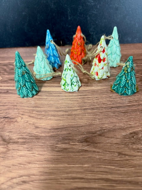 BEAR WALLOW POTTERY - CHRISTMAS ORNAMENTS - TREES