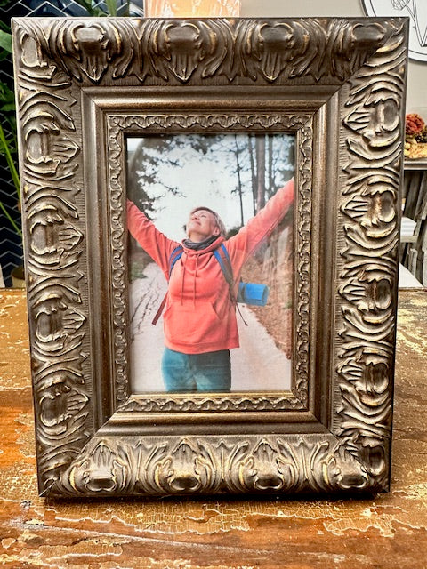 Ornate Bronze 4x6 Picture Frame
