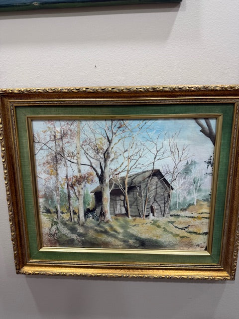 ORIGINAL ARTWORK BY GARY CART - "OLD SHED" WATERCOLOR 11"x14"