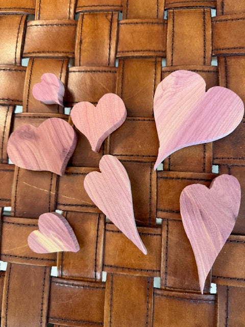 LOCALLY MADE BY DANNY GREER - BAG O'CEDAR HEARTS