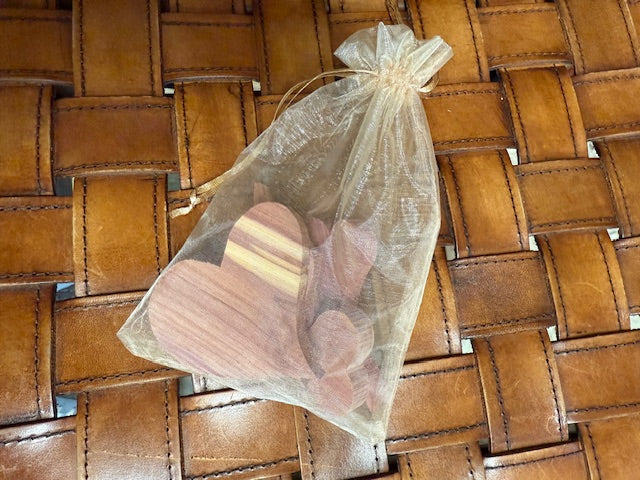 LOCALLY MADE BY DANNY GREER - BAG O'CEDAR HEARTS