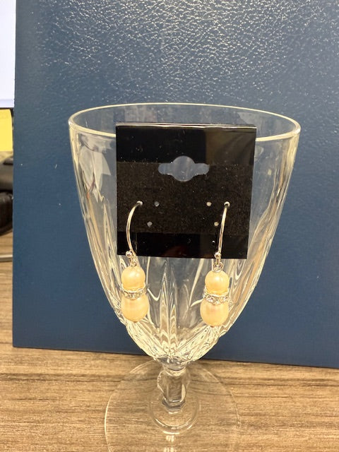 JANNIES JEWELS - PEARL AND CRYSTAL EARRINGS - ASSORTED