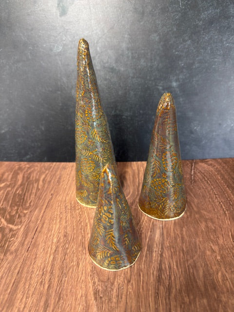 SARAH FORNO MODERN CHRISTMAS TREES SET OF 3