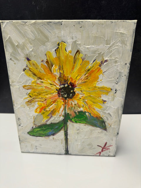 VICKI SHIPLEY ORIGINAL ARTWORK - SUNFLOWER 8"X10"