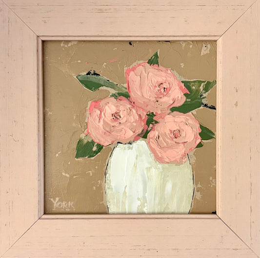 RON YORK ORIGINAL ARTWORK - TRIO IN PINK 5x5