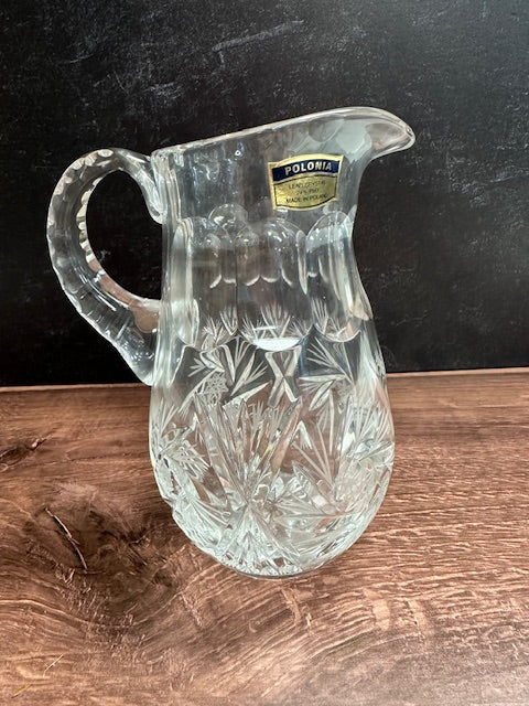 POLONIA CRYSTAL SMALL PITCHERS - POLAND - ASSORTED