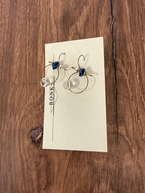 HANDMADE JEWELRY BY SARA BONK -SHORT HOOP EARRINGS