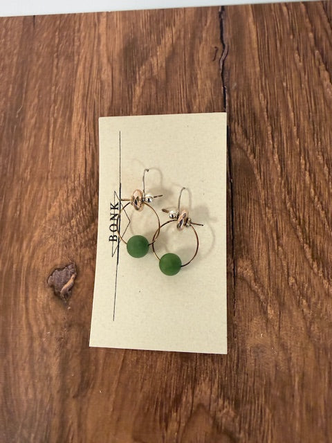 HANDMADE JEWELRY BY SARA BONK -SHORT HOOP EARRINGS
