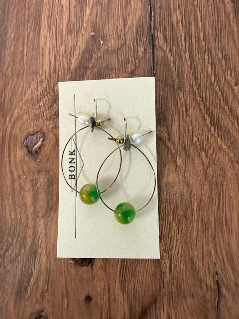 HANDMADE JEWELRY BY SARA BONK - ELEGANT LARGE HOOP EARRINGS