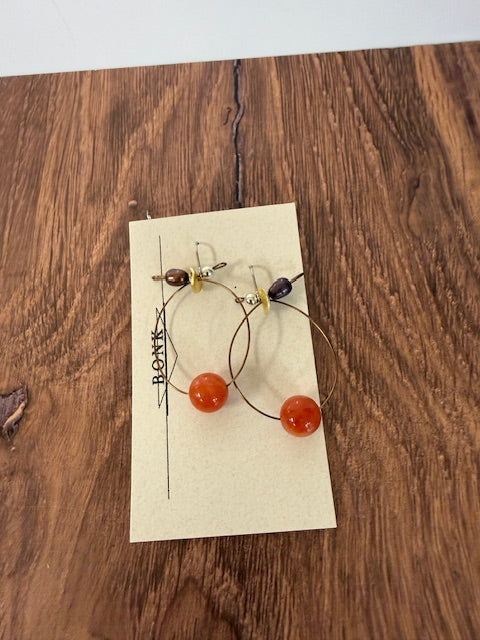 HANDMADE JEWELRY BY SARA BONK - ELEGANT LARGE HOOP EARRINGS
