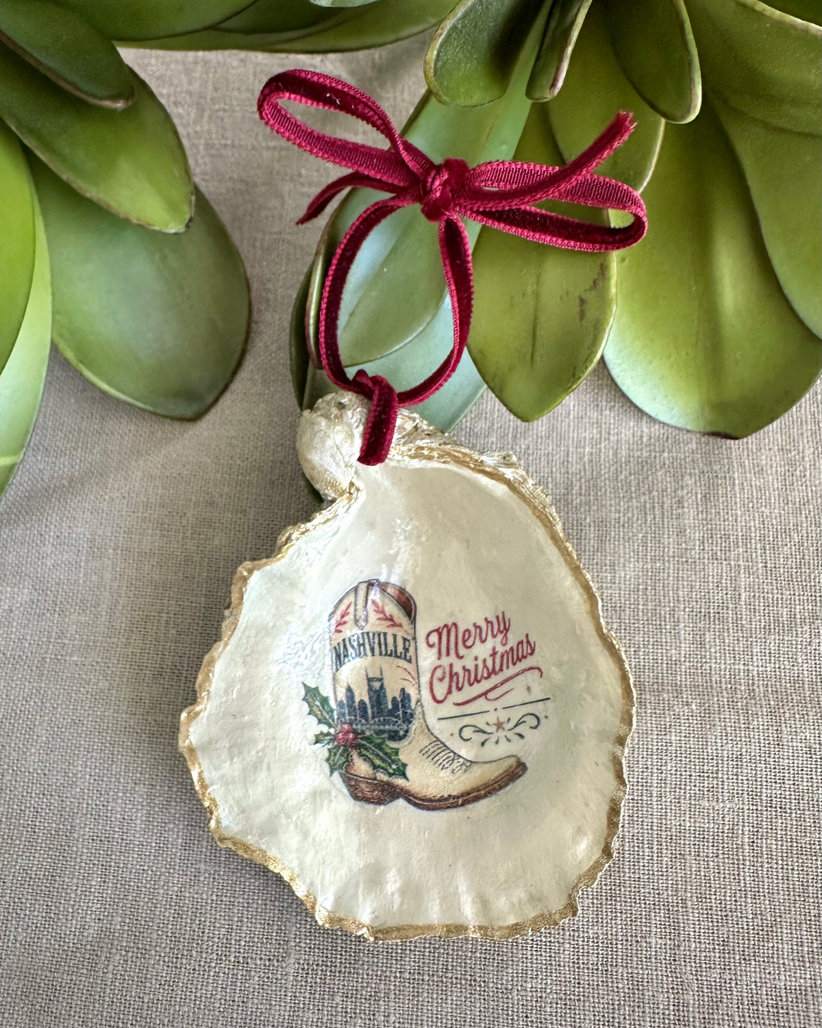 SHELLS + SALT - HANDCRAFTED OYSTER SHELL ORNAMENTS - ASSORTED