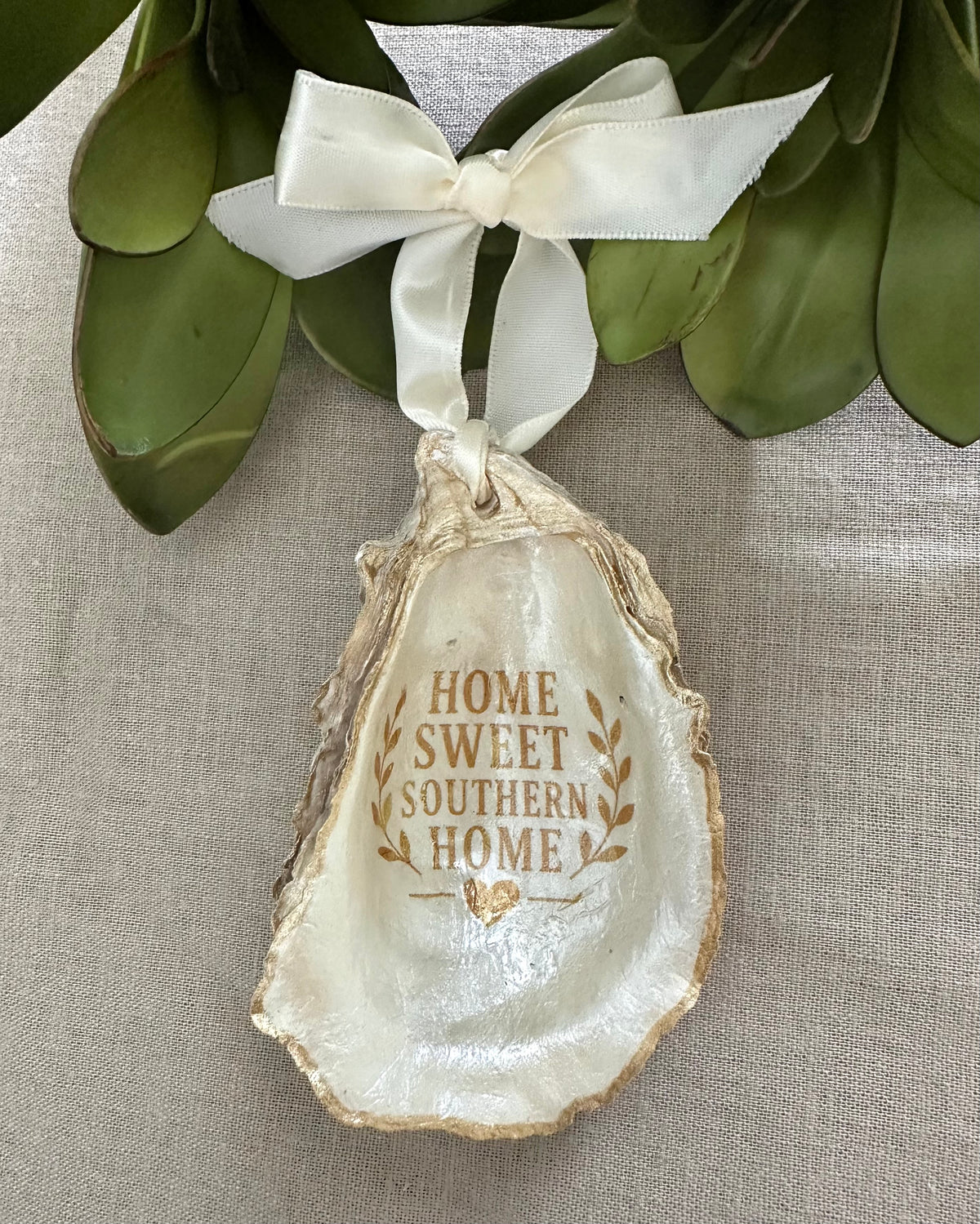 SHELLS + SALT - HANDCRAFTED OYSTER SHELL ORNAMENTS - ASSORTED