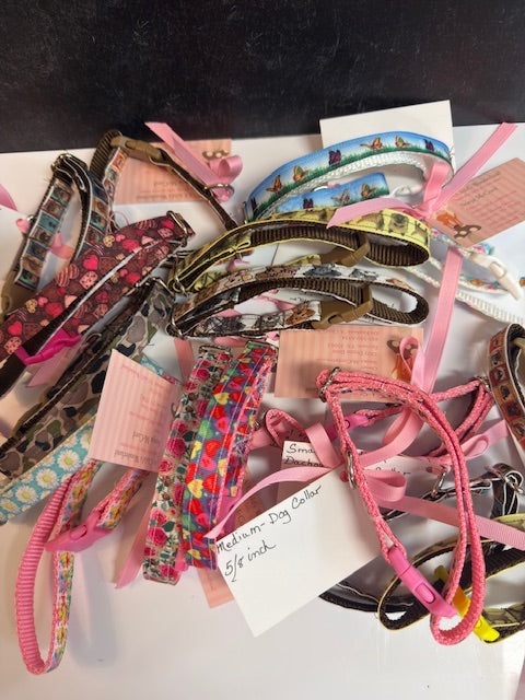 A CHILD'S WONDERLAND BY SONJA McCORD- ASSORTED PET COLLARS AND KEY CHAINS