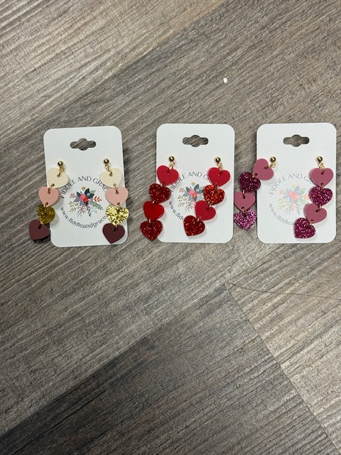 FIDDLE AND GRACE VALENTINE'S EARRINGS