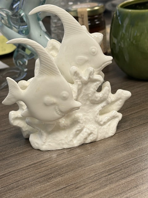 VINTAGE BONE CHINA ANGELFISH FIGURINE