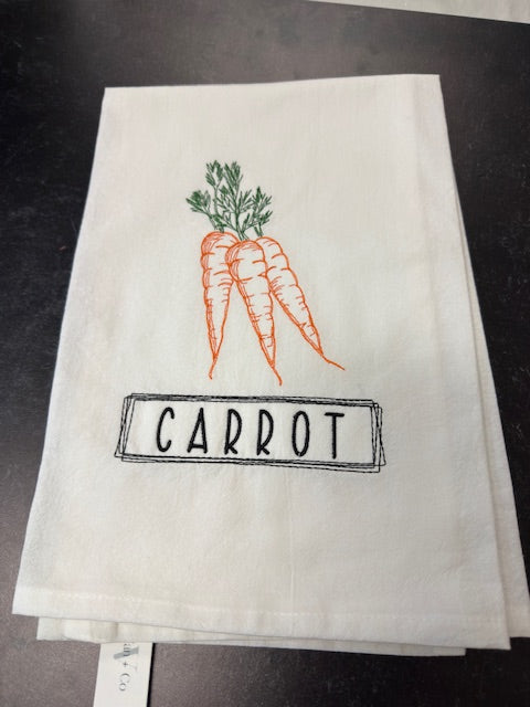 ANNE VAN & CO. EMBROIDERED TEA TOWELS