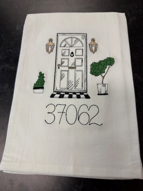ANNE VAN & CO. EMBROIDERED TEA TOWELS
