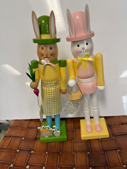 WOODEN EASTER BUNNIES - ASSORTED