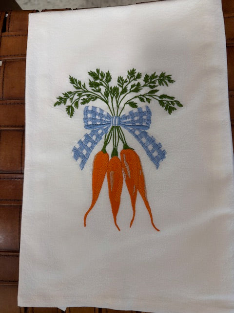 ANNE VAN & CO. EMBROIDERED TEA TOWELS