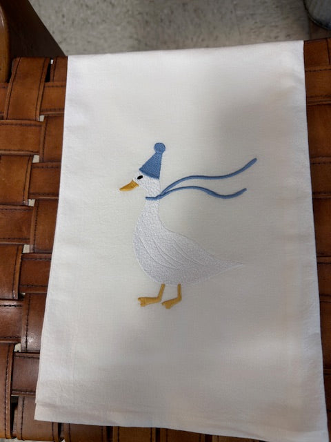ANNE VAN & CO. EMBROIDERED TEA TOWELS