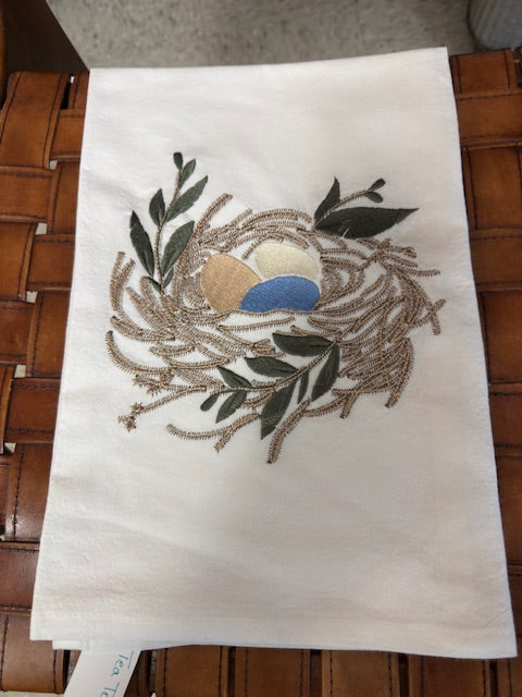 ANNE VAN & CO. EMBROIDERED TEA TOWELS