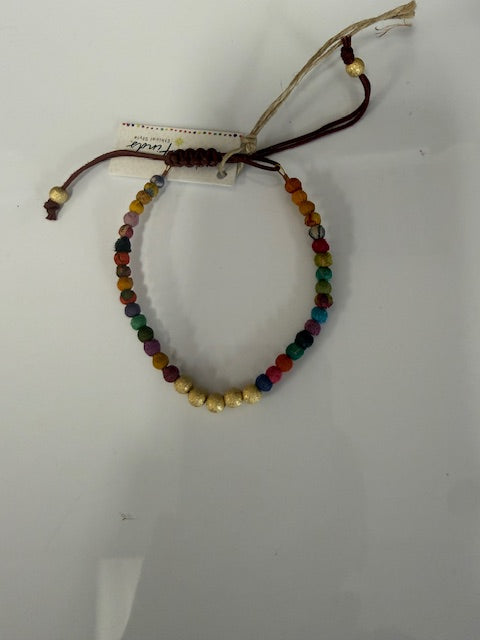 KANTHA MILIEU GILDED SLIDE BRACELET