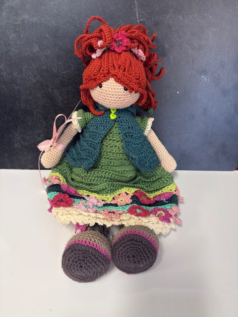 HANDKNIT DOLL BY A CHILD'S WONDERLAND - ERIN