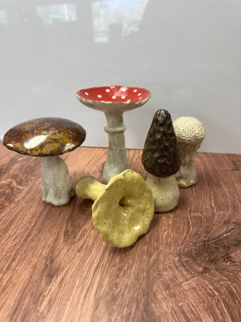 POTTERY BY SARAH FORNO - MUSHROOMS ASSORTED