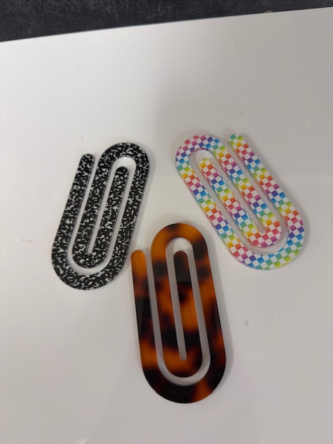 FIDDLE AND GRACE PAPERCLIP BOOKMARK - ASSORTED