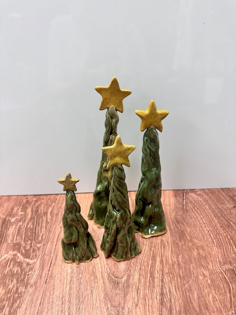 POTTERY BY SARAH FORNO - CHRISTMAS TREES - ASSORTED