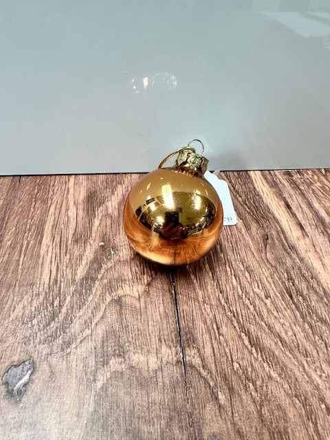 COPPER BALL ORNAMENTS - ASSORTED