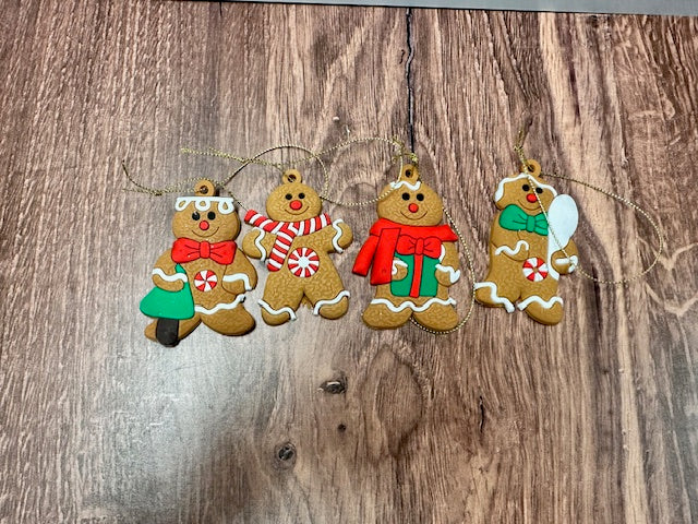 GINGERBREAD MAN ORNAMENT - ASSORTED