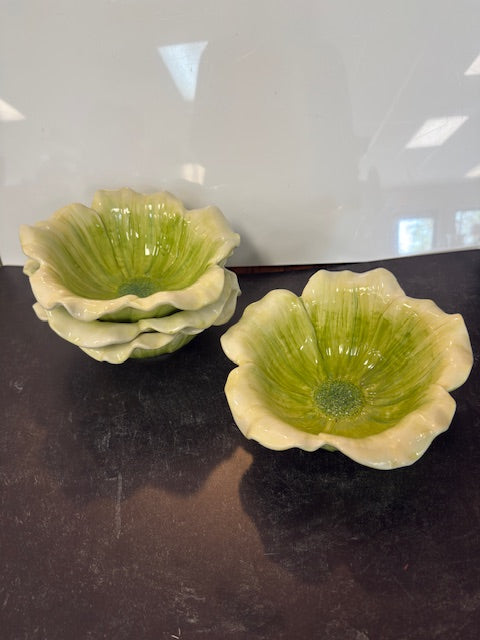 VINTAGE GARDEN COLLECTION BY AMBIANCE LETTUCE BOWLS - SET OF 4